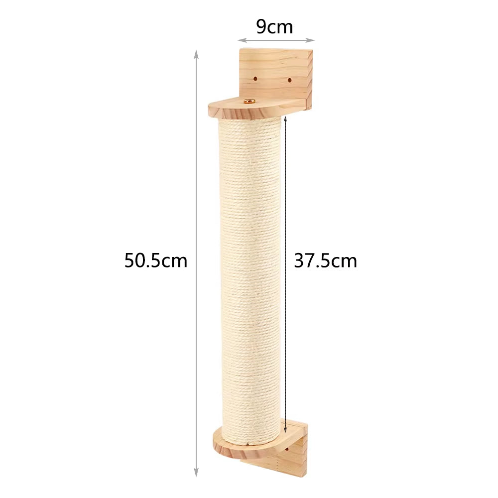 Cat Hammock Wall Mounted Wooden Furniture Scratcher Kitty Beds Perches Stable Cats Wall Shelves for Sleeping Playing Climbing