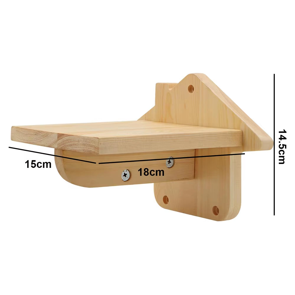 Cat Hammock Wall Mounted Wooden Furniture Scratcher Kitty Beds Perches Stable Cats Wall Shelves for Sleeping Playing Climbing