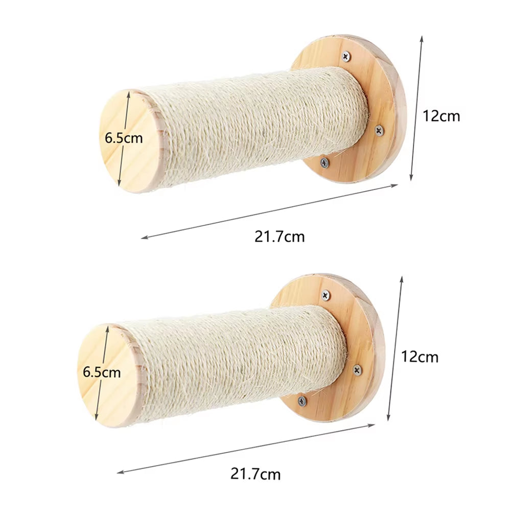 Cat Hammock Wall Mounted Wooden Furniture Scratcher Kitty Beds Perches Stable Cats Wall Shelves for Sleeping Playing Climbing