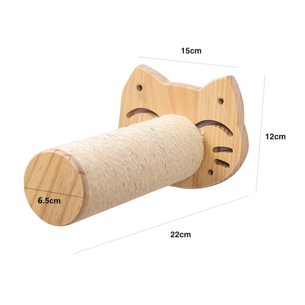 Cat Hammock Wall Mounted Wooden Furniture Scratcher Kitty Beds Perches Stable Cats Wall Shelves for Sleeping Playing Climbing