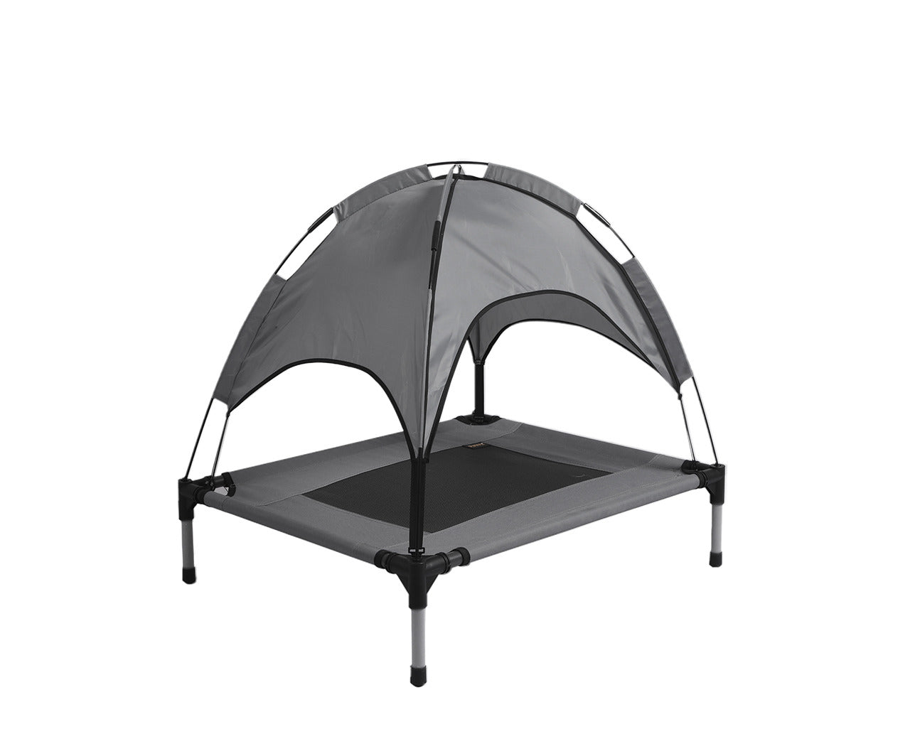 Dog Trampoline Bed Cat Elevated Hammock with Canopy Raised S Size