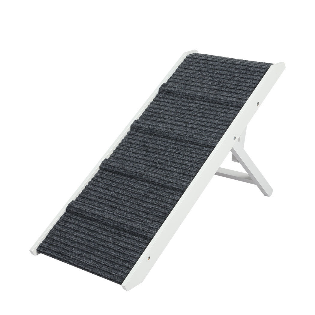 Pawz Dog Ramp Adjustable Height Stair for Bed Sofa Cat Dogs Folding Portable